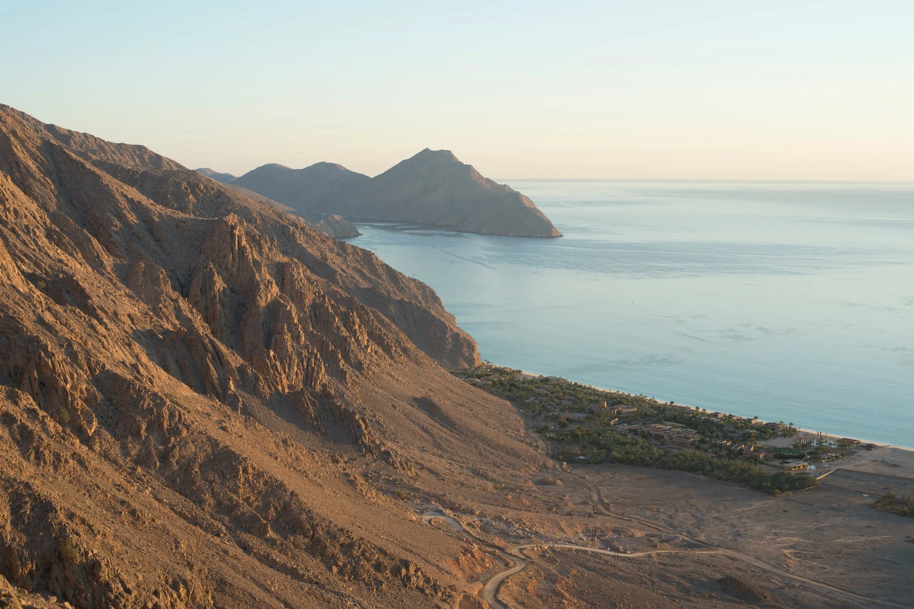 The mountains and coast of Zighy Bay, Oman